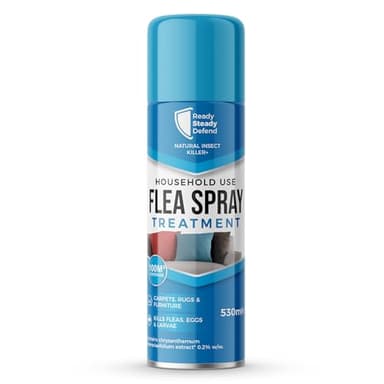 Flea Treatment Spray 530ML | Best Flea Spray for The Home, Effective Flea Treatment for House | Long-Lasting Flea Killer for Home, Instant Flea Control Solution | Up to 3 Months Protection