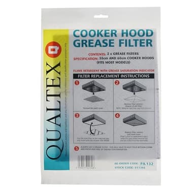 Universal Cooker Hood Grease Filters - Pack of 2