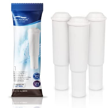 Aqualogis Water Filter Compatible with Jura White 60209, 68739, 62911, Cartridge Including Models: Nespresso, Capresso, Impressa, Avantgarde (3)