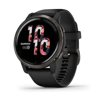 Garmin Venu 2 GPS 43mm Smartwatch, AMOLED Touchscreen, All-day Advanced Health & Fitness Features, Music Storage, Wellness Smartwatch with up to 11 days battery life, Black