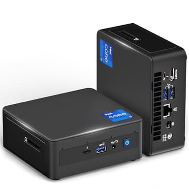geeknuc Intel Mini PC, NUC 11 Barebone with Core i7-1165G7(4C/8T, Up to 4.7 GHz), Comoputer Support 8K, Bluetooth 5.2, WIFI6, 2 x Thunderbolt 3, 1 HDMI 2.0, Built-in Windows 10 Pro