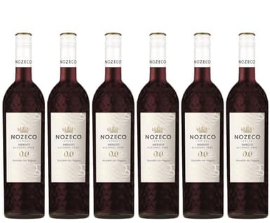Nozeco - Still Merlot, Aromatised Drink made from alcohol-removed Red Wine - - Vegan - Case of 6 (6 x 0.75 L)