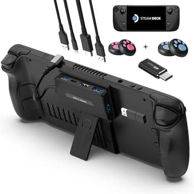 YCBUENO Docking Station 5-in-1 USB Hub with 4K@60Hz,3 USB Ports,USB-C 100W PD,Steam Deck Accessories for Steam Deck Only