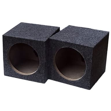 Micvtve Single 6.5-Inch Speaker Box Universal Sealed Speaker Boxes Car Speaker Box Car Subwoofer Boxes for Car Music Pair