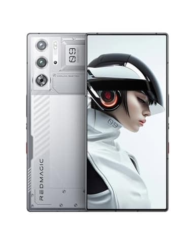 REDMAGIC 9 Pro 120Hz Gaming Phone, 5G Android Smartphone, 16GB RAM+512GB ROM, Snapdragon 8 Gen 3, 6.8" AMOLED Full Screen, FHD+, 50MP Camera, Dual-Sim, Unlocked Mobile Phone Silver(No UK Charger)