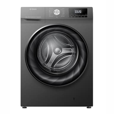 Teknix TKW12142HS 12kg 1400 Spin Washing Machine, Steam Program, 15 Min Quick Wash - Titanium - A Rated, H85 x W60 x D66 (cm)