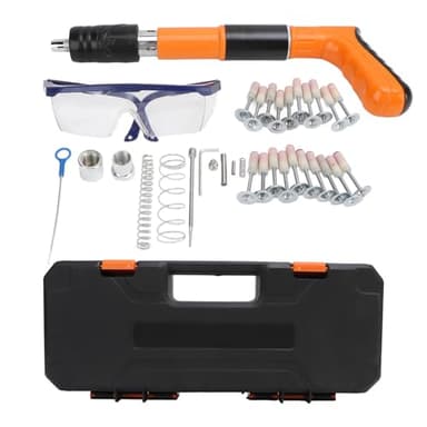 Manual Mini Steel Nail Gun, 3 Gears Adjustable Wall Nail Guns with Non Slip Rubber Handle, Portable Mini Nail Gun, Nail Shooter Gun for Ceiling, Home Decoration and Installation