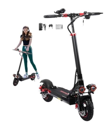 Electric Scooters Adult Powerful Folding Scooter - 40-55km Range, 48V 15AH Large Range, 10" All-Terrain Tires, IP54, Double Disc Brakes, Cruise Control,Gifts for Adults and Youth During Holidays
