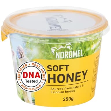Nordmel Pure Natural Soft Honey 2 KG (8 * 250 gram Cups) - Unpasteurised, Unfiltered, Crystallized, Natural Honey