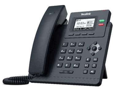 Yealink SIP T31G Entry Level HD Gigabit IP Corded Phone with Extra Large Graphical Pixel Backlit LCD Display (132 x 64) - Black