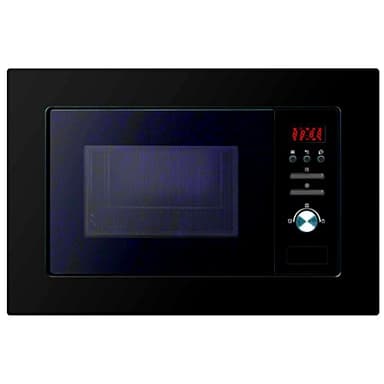 Cookology BM20LNB Built-in Integrated Microwave Oven in Black - 20 Litre Capacity - 24.5cm Turntable - Autocook Menu - Auto Defrost Function - Child safety Lock