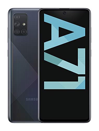 Samsung Galaxy A71 Mobile Phone; Sim Free Smartphone - Prism Crush Black, (UK Version)