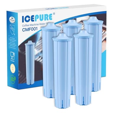 ICEPURE Replacement Water Filter for Jura Blue Coffee Machines - Compatible with IMPRESSA, ENA, GIGA Series. Replacement Cartridge for Jura Models 71312 Blue, 71311, 67007 - 5 Pieces