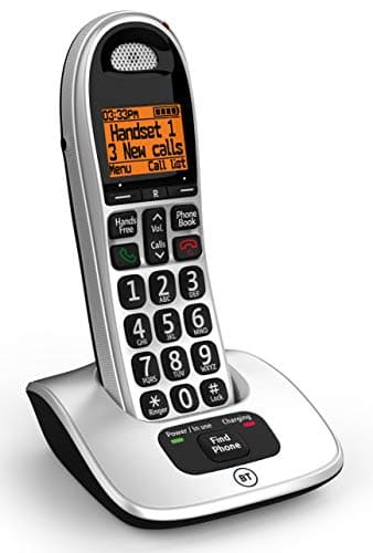 BT 4000 Cordless Landline House Phone, Big Buttons, Advanced Nuisance Call Blocker, Single Handset Pack