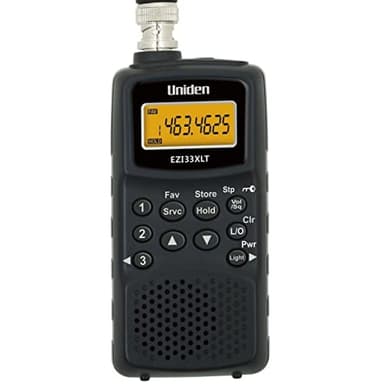 Uniden EZI-33XLT+ Plus Portable Aviation Radio Scanner black