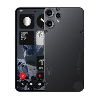 CMF Phone 2 Pro 128GB - Unlocked 5G Mobile phone with 50 MP rear camera and 20x Zoom, 6,77" FHD+ AMOLED 120 Hz display, 5000 mAh long-lasting battery and Nothing OS 3.2 - Black