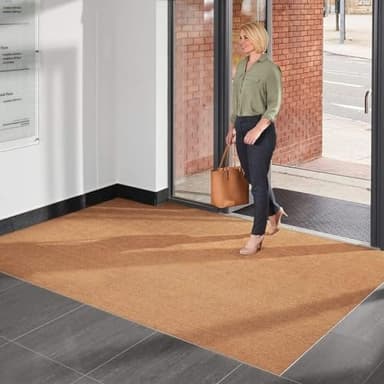 Jacksons Heavy Duty Coir Entrance Matting - Indoor/Outdoor - 1m or 2m Width - Cut To Size - Heavy Duty Tough Fibres - Hallway, Foyer, Lobby,Reception, Door Mat, Roll (1m, 1.5m)