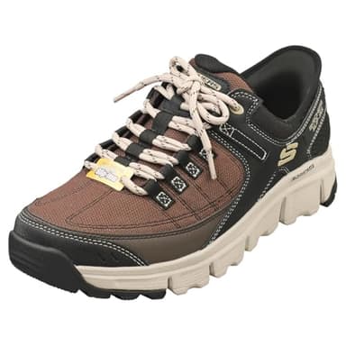 Skechers Men's Hands-Free Slip-ins Summits at Sneaker, Brown Synthetic/Mesh/Taupe Trim, 10 UK