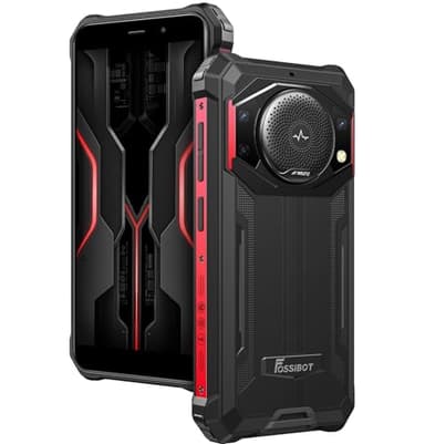FOSSiBOT 10600mAh Battery Rugged Smartphone F101P, Octa Core 7GB 64GB, 3.5W Max Loud Speaker, 24MP Triple Camera, IP68 Waterproof Mobile Phone, Android 13, 5.45'' HD+, Dual SIM, Fingerprint, GPS Red