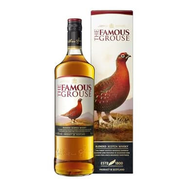 The Famous Grouse Finest Gift Carton | Scotch | Blended Whisky | Dried Fruit and Soft Spices | Scotland's Favourite Whisky for Over 40 Years | 40% ABV | 70cl