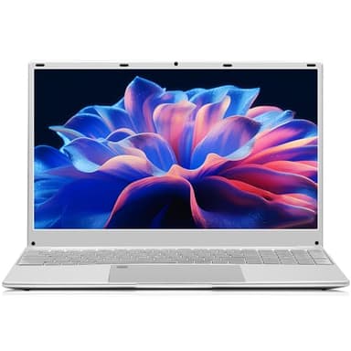 aichiw 15.6 Inch Laptop – 16GB RAM, 128GB SSD, Intel Celeron Quad-Core Processor, Windows 11, Backlit Keyboard, Fingerprint Reader, Dual Band WiFi – Notebook for Work, Study and Entertainment