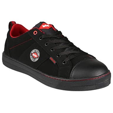 Lee Cooper ‎LCSHOE054 Workwear SB/SRA Retro Baseball Boot, Unisex Modern Styling Safety Boot Work Safety Shoe, Black, 10 UK
