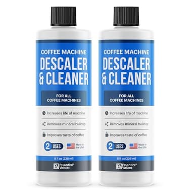 Coffee Machine Descaler (2 x 236ml - 4 uses) Compatible with Delonghi, Nespresso, Dolce Gusto, Sage, Gaggia, Lavazza and more - Remove Limescale Descaling Liquid Solution