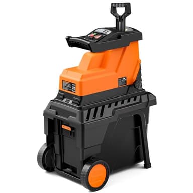 DOVAMAN GT10 Quiet Garden Shredder, 8-Teeth Roller Blade, Crush up to 40mm, Brushless 2500W Motor, 88dB, 55L Collection Box, 18:1 Shredding Ratio, Hassle-Free Shredding of Wood & Garden Debris