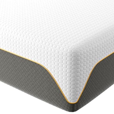 Doubleslee Memory Foam Mattress, 4FT6 Double Mattress, Medium Firm Feel, Soft Skin-friendly Durable, Sleep Cooler and Back Pain Relief, Mattress in a Box(135x190x20cm)