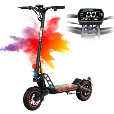 Electric Scooter Adult, 40-45 km Range, 48V 10.4 Ah Battery, 10 inch Off-Road Tires, Electric Scooter Adult 120 kg Load Capacity - TODIMART G2 Escooter