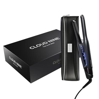 CLOUD NINE The New Slim Iron Hair Straightener | Variable Temperature Control Quick Heat Frictionless Styling | Revive Mode Digital Display 360° Swivel Cord | Mineral Infused Plates | Smooth Sleek