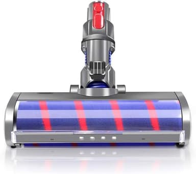 Yangers Quick Release Motorhead Vacuum Brush Head Replacement Soft Roller Cleaner Head for Dyson V7 V8 V10 V11 V15 Vacuum Cleaner, Turbine Tool with 4 LED Suitable for Carpets Hard Floor Attachment