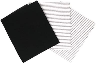 Grease and Carbon Cooker Hood Filters, Pack of 3, Cut to Size, Vent Filters for All Cooker Hoods & Extractor Fans, Universal Cooker Hood Fan Filters, Kitchen Extractor