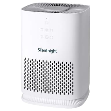 Silentnight Airmax 800 Air Purifier - Ultra Quiet Air Purifier for Home Bedroom with 3 Stage H13 HEPA Filter Removing 99.9% of Particles - 4 Speed Settings, Built In Timer and Sleep Mode
