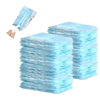 PEACHICHA Fluffy Duster Refills, Flash Dust Magnet Refills, Flash Dust Magnet, Disposable Duster Refills, Blue, Pack Of 20