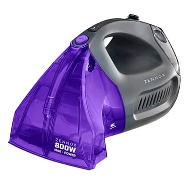 Powerful 800W Handheld Carpet and Upholstery Washer | Spot & Stain Cleaner | Car | Carpet | Pet | Grey and Purple