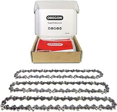 Oregon 3-Pack Chainsaw Chain 3/8" LP Pitch, .050" (1.3 mm) Gauge for 16" (40cm) Bar, 56 Drive Links – Low-kickback Chainsaw Chain, Fits Titan, Ryobi, Black & Decker, Dolmar and more