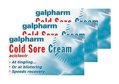 Galpharm Cold Sore Cream 2g x 3 Packs