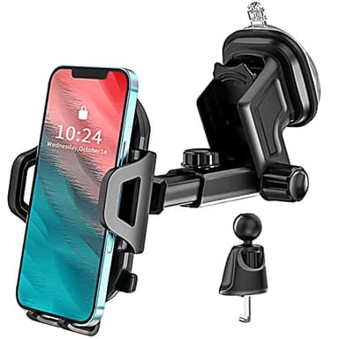 Car Phone Mount,3 in 1 Super Stable for Dashboard/Windscreen/Air Vent Phone Holder for Samsung Galaxy A55 A35 A25 A56 5G A36 A26 A15 A16 A53 A52 A52S S25 Plus/Ultra A32 A13 A03S A34 A22 Honor X6B 200