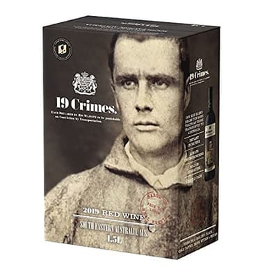 19 Crimes Red Wine Box from South Eastern Australia, 1500ml (Packaging may vary)