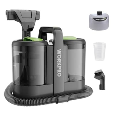 WORKPRO Spot Cleaner Carpet Machine, Portable and Compact 450w Carpet and Upholstery Cleaner, Hand Held Carpet Washer, Stain Remover for Carpets, Stairs, Car Interiors