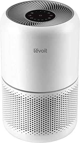 Levoit Air Purifier for Home Bedroom with HEPA & Carbon Filters CADR 187 m³/h, 80m², removes Pollen Allergies Dust Smoke, Air Cleaner with Timer, Quiet 24dB Sleep Mode, Core 300
