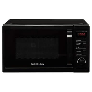 Cookology CFSDI20LBK 800W Freestanding Microwave in Black - 20 Litre Capacity - Digital Microwave - 25cm Turntable - Time Quick Defrost Setting - 8 Cooking Functions