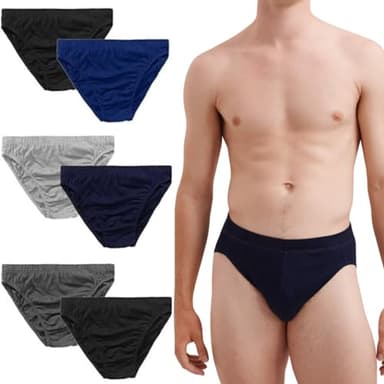 Trenzeo Men’s Underwear Briefs Multipack – Soft Cotton Blend Underpants, Breathable Sports Slips, Pack of 6, Size (S-XXL Sizes) (UK, Alpha, One Size, Regular, Regular, XL, Assorted)