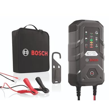 Proposed Value: Bosch C70 Battery Charger, 10 Amps with Trickle Function - For 12V/24V Lead-acid, EFB, GEL, AGM and SLI Batteries, Comes with a UK Style Plug
