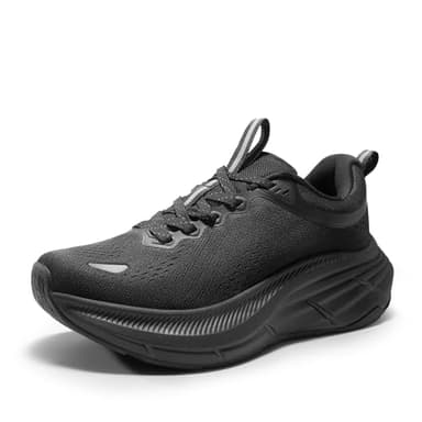 NORTIV 8 Women's Road Running Shoes Cushion Comfortable ActiveBreeze Running Tennis Walking Shoes Non-Slip Workout Gym Sports Athletic Breathable Fashion Sneakers,Size 5,All Black,SNWS248W