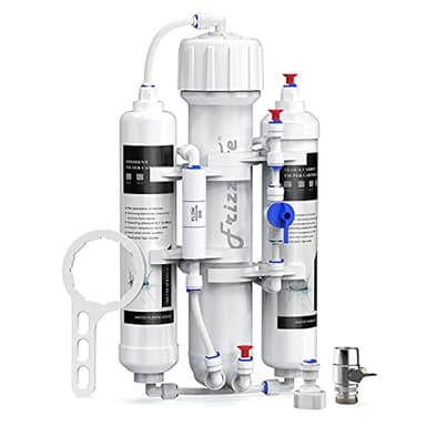 FRIZZLIFE Aquarium Reverse Osmosis System Compact RO Water Filter System, 3-Stage Tropical Fish, Discus, Marine, Compatible with 190L, 280L or 380L GPD Membrane (190L)