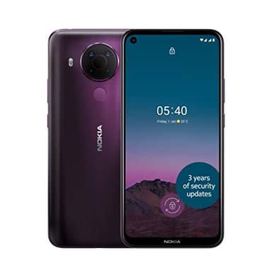 Nokia 5.4 6.39 Inch Android UK SIM Free Smartphone with 4 GB RAM and 64 GB Storage (Dual SIM) - Dusk (Renewed)