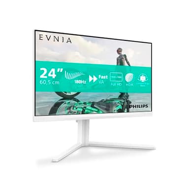 PHILIPS 24M2N3201A - 23.8 inch Full HD gaming monitor, 180 Hz, 1ms GtG, FreeSync Prem., G-Sync comp. (1920x1080, 2x HDMI, DisplayPort) white