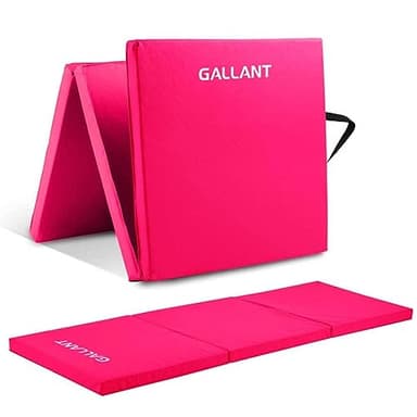 Gallant Tri-Folding Gymnastics Mat with Carrying Handle - 6ft Long High Density 5cm Thick Foam Non-Slip Crash Pad, Exercise Gym Mats for Home Yoga, Pilate, & Fitness Workout Tumble Mat for Gymnastics